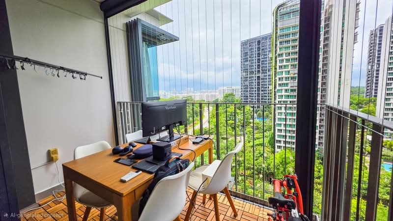 Foresque Residences, 107 Petir Road, 2 Bedrooms, 732 sqft, Condominium For Sale, by TJ Chew, 500126529 - Balcony - PropertyGuru.com.sg