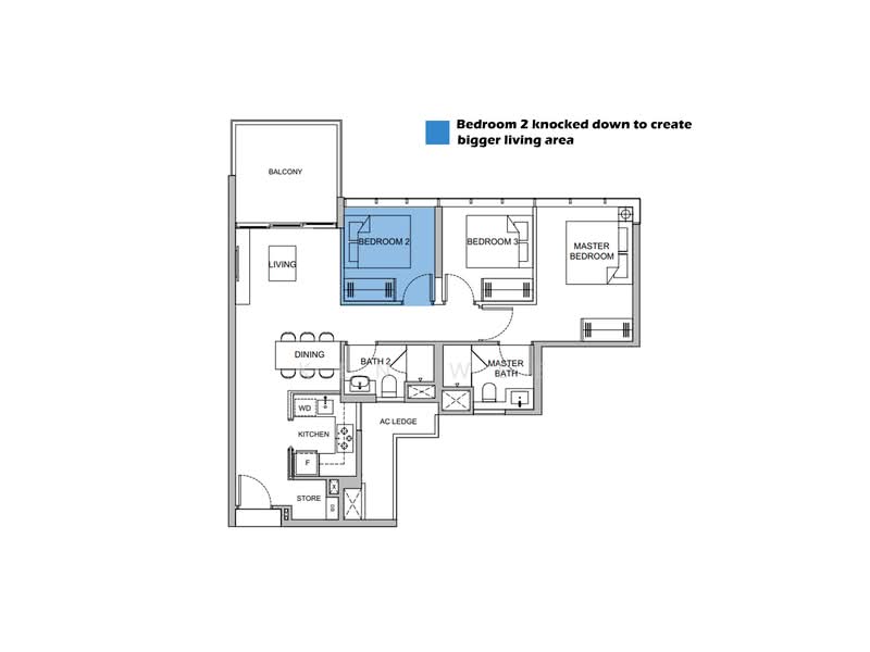 Verticus, 3 Jalan Kemaman, 3 Bedrooms, 936 sqft, Condominium For Sale, by Ken Wee, 500126746 - PropertyGuru.com.sg