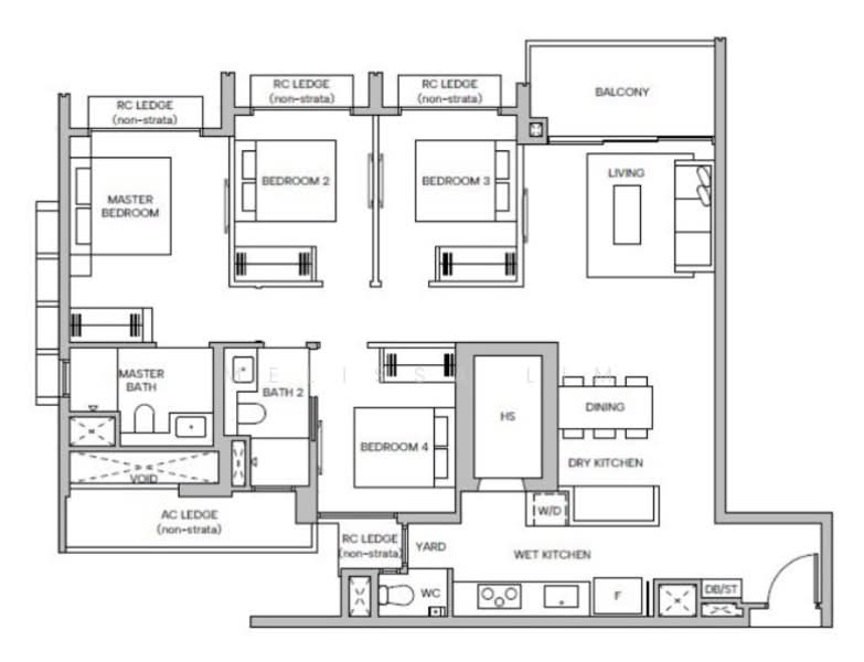Hudson Place Residences, , 4 Bedrooms, 1,152 sqft, Condominium For Sale, by Melissa Lim, 500126835 - PropertyGuru.com.sg