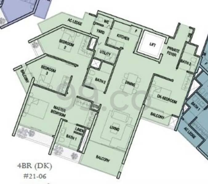 The Crest, 101 Prince Charles Crescent, 4 Bedrooms, 1,646 sqft, Condominium For Sale, by Alan Leu, 500126905 - PropertyGuru.com.sg