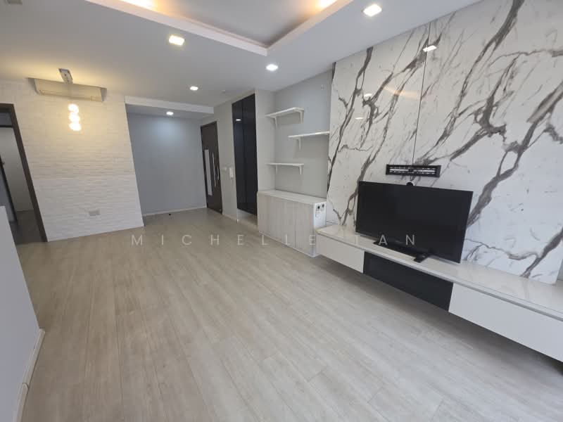 Riverparc Residence, 90 Punggol Drive, 3 Bedrooms, 1,076 sqft, Executive Condominium For Sale, by Michelle Tan, 500126911 - Living Room - PropertyGuru.com.sg