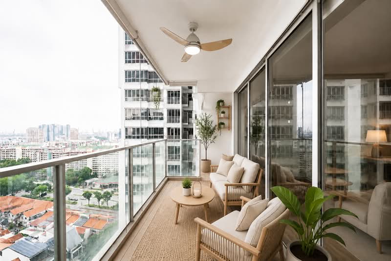 The Parc Condominium, 3 West Coast Walk, 3 Bedrooms, 1,302 sqft, Condominium For Sale, by Wes Teo, 500127075 - Balcony - PropertyGuru.com.sg