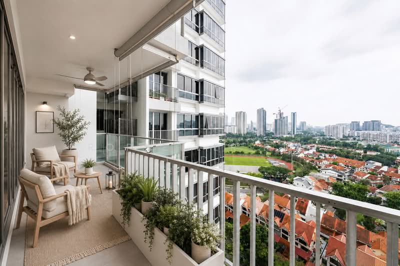 The Parc Condominium, 3 West Coast Walk, 3 Bedrooms, 1,302 sqft, Condominium For Sale, by Wes Teo, 500127075 - Balcony - PropertyGuru.com.sg