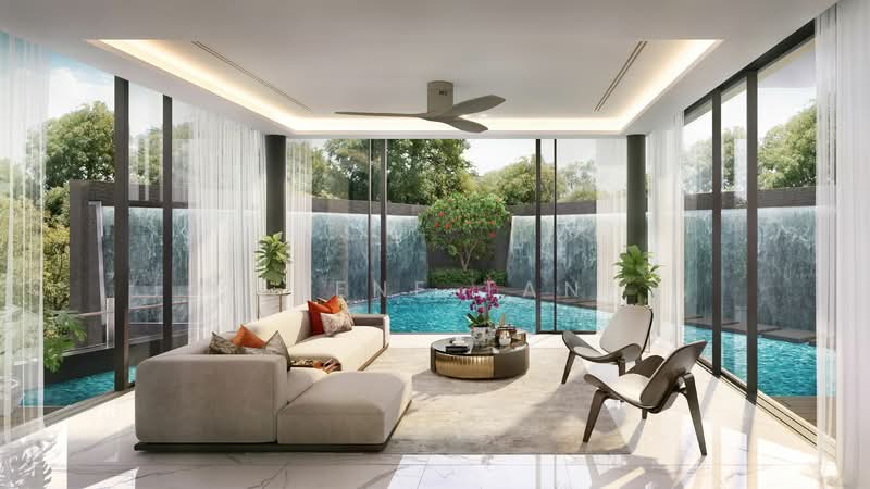Villas @ Greenbank Park, 50 Greenbank Park, 5 Bedrooms, 3,132 sqft, Semi-Detached House For Sale, by Irene Tan, 500127194 - Living Room - PropertyGuru.com.sg