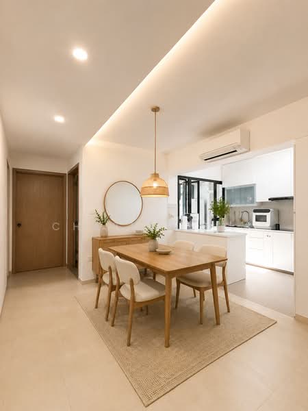 111B Alkaff Crescent, 111B Alkaff Crescent, 3 Bedrooms, 1,001 sqft, HDB Flat For Sale, by Charles Goy, 500127302 - Dining Room (Virtually Staged) - PropertyGuru.com.sg