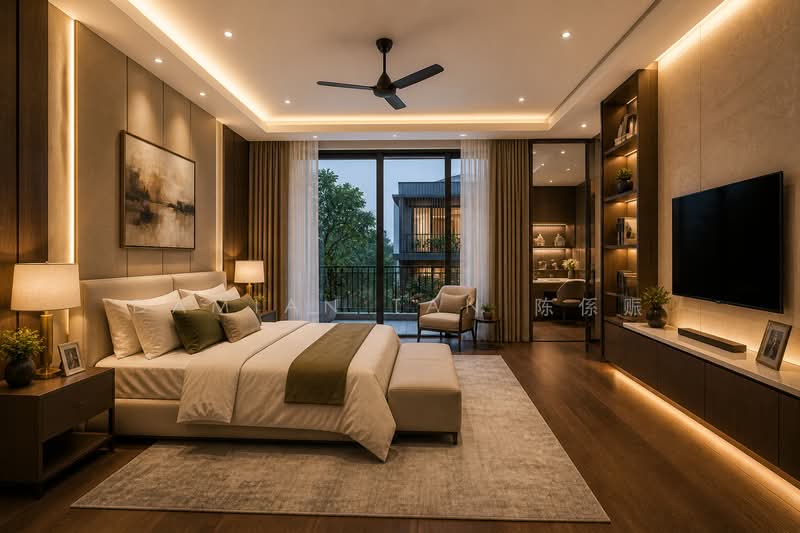 ⭐️RARE BRAND NEW PAIR ELEVATED DETACHED HSE! | WITHIN 1KM TO PEI HWA & MGS PRIMARY | NEAR KAP MRT⭐️, Hua Guan Avenue Sian Tuan Wilmonar Yarwood Binjai Din Pang Bee San Stone Jalan Jambu Ayer Mawar Batu Kampong Chantek Swiss Club Holland Greenleaf Fir Redwood Maple Cypress Oak Cherry Lily Lasia Lemon Lotus Lantana Garlick Sixth Namly Lim Tai See, 6 Bedrooms, 10,948 sqft, Detached House For Sale, by Damian Tan 陈係赈, 500127323 - Bedroom - PropertyGuru.com.sg