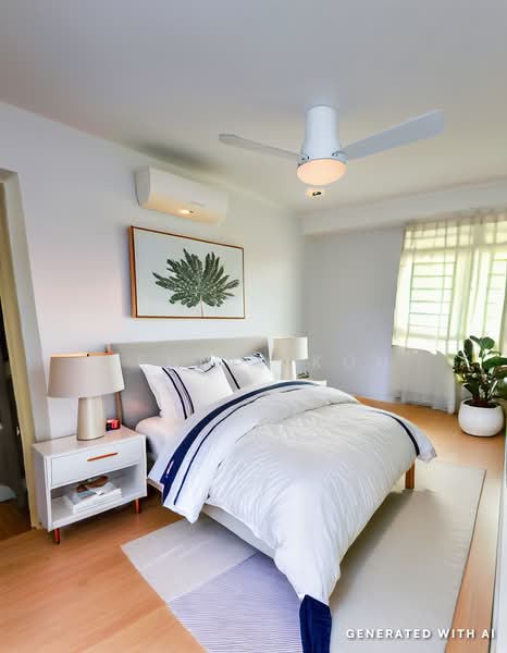 269D Compassvale Link, 269D Compassvale Link, 3 Bedrooms, 980 sqft, HDB Flat For Sale, by Dennis Koh, 500127717 - 3D virtual staging Bedroom - PropertyGuru.com.sg