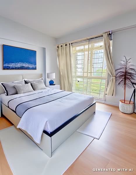 269D Compassvale Link, 269D Compassvale Link, 3 Bedrooms, 980 sqft, HDB Flat For Sale, by Dennis Koh, 500127717 - 3D virtual staging Bedroom - PropertyGuru.com.sg
