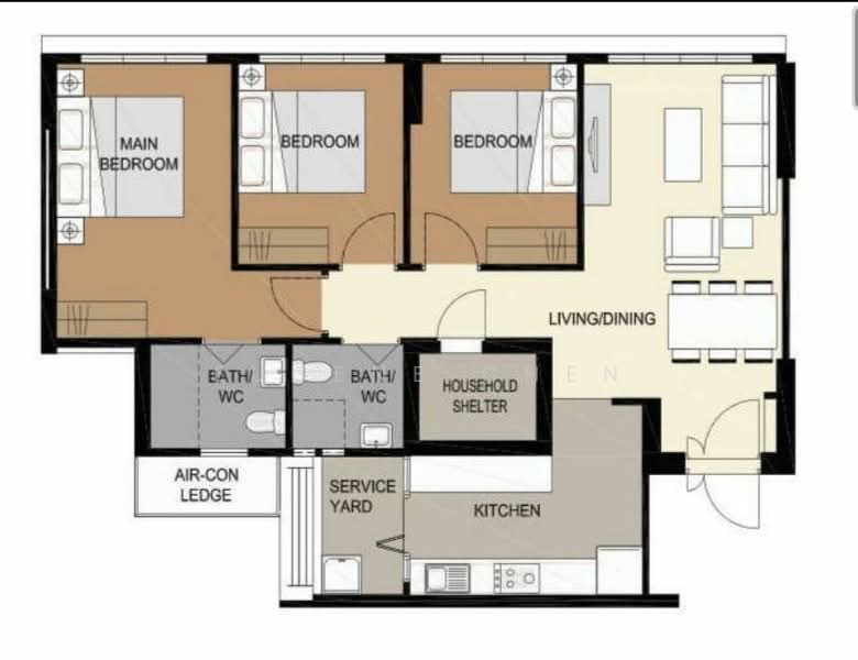 621B Tampines Street 61, 621B Tampines Street 61, 3 Bedrooms, 1,001 sqft, HDB Flat For Sale, by Eugene Chen, 500127723 - PropertyGuru.com.sg