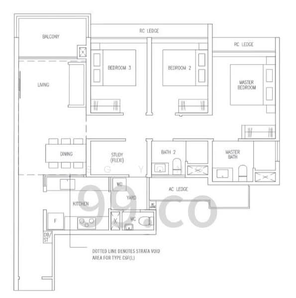 The Botany at Dairy Farm, 7 Dairy Farm Walk, 3 Bedrooms, 1,033 sqft, Condominium For Rent, by SG Yong, 500127744 - PropertyGuru.com.sg