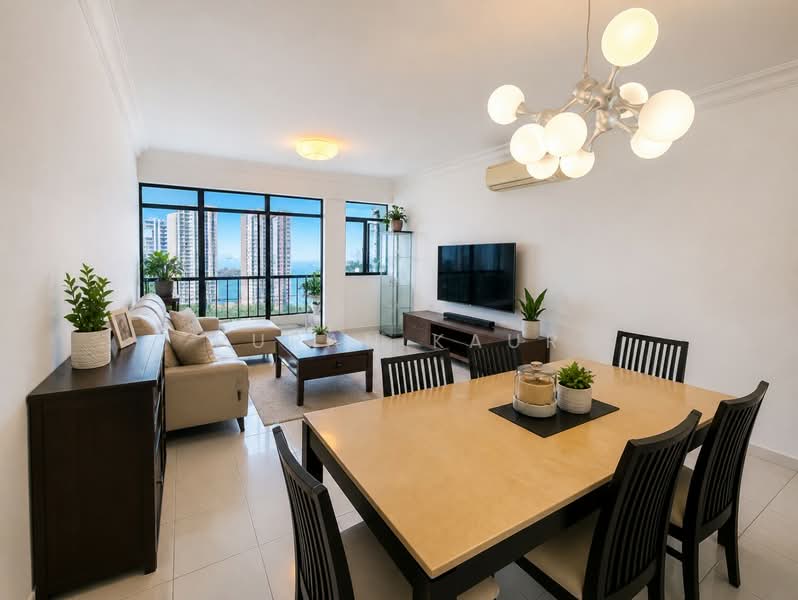 Fernwood Towers, 28 Fernwood Terrace, 3 Bedrooms, 1,195 sqft, Condominium For Sale, by Puran Kaur, 500127846 - Dining and Living  - PropertyGuru.com.sg