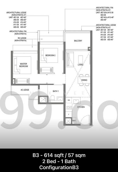 The M, 30 Middle Road, 2 Bedrooms, 614 sqft, Condominium For Sale, by Max Wee, 500128179 - PropertyGuru.com.sg