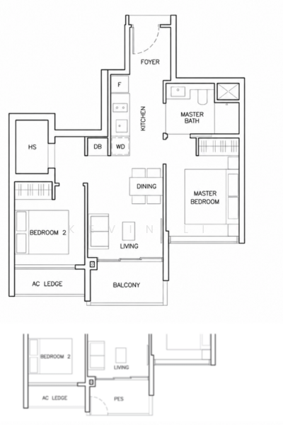 The Arden, 2 Phoenix Road, 2 Bedrooms, 657 sqft, Condominium For Rent, by Kevin Li, 500128238 - PropertyGuru.com.sg