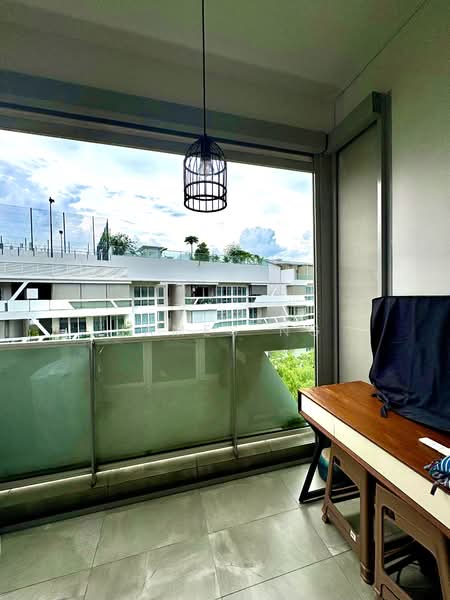 The Nautical, 97 Jalan Sendudok, 3 Bedrooms, 1,119 sqft, Condominium For Sale, by James Ng, 500128395 - Balcony - Good Sized / Used As Work Pad - PropertyGuru.com.sg