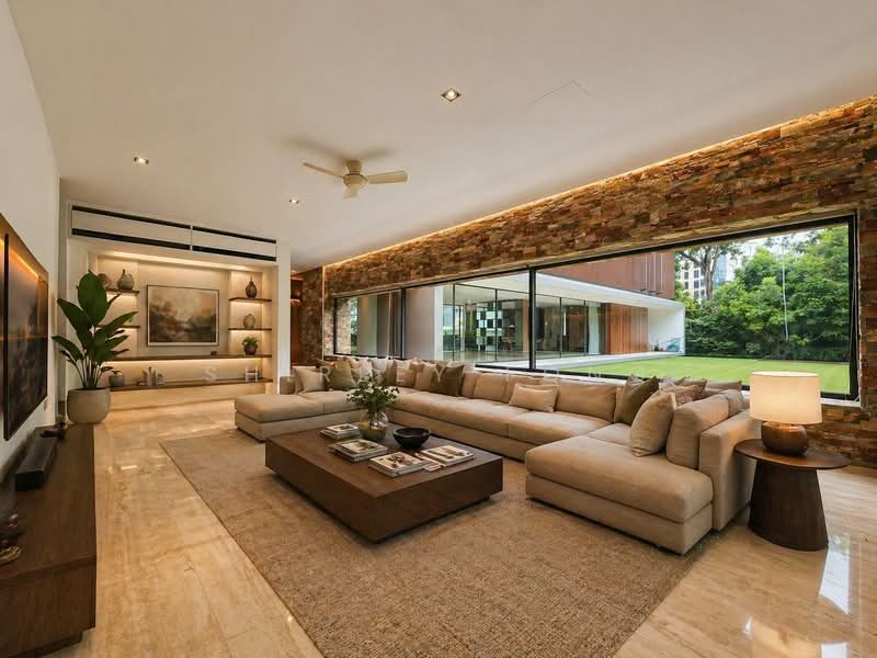 A Rare Architectural Masterpiece — Ultra-Modern GCB in Prestigious King Albert Park, , 5 Bedrooms, 10,500 sqft, Good Class Bungalow For Rent, by Shirley Fong, 500128468 - Living Room - PropertyGuru.com.sg