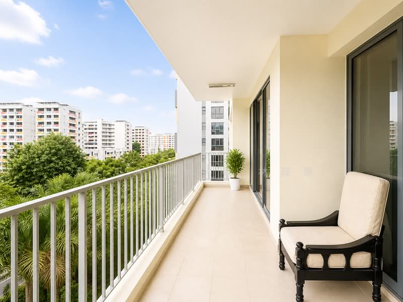 Wandervale, 351 Choa Chu Kang Avenue 3, 3 Bedrooms, 1,130 sqft, Executive Condominium For Sale, by Regan Lim 林鉦桀, 500128532 - Balcony - PropertyGuru.com.sg