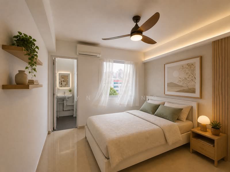 160 Yishun Street 11, 160 Yishun Street 11, 2 Bedrooms, 721 sqft, HDB Flat For Sale, by Lynn Wong, 500128714 - Master Bedroom (AI Sample) - PropertyGuru.com.sg