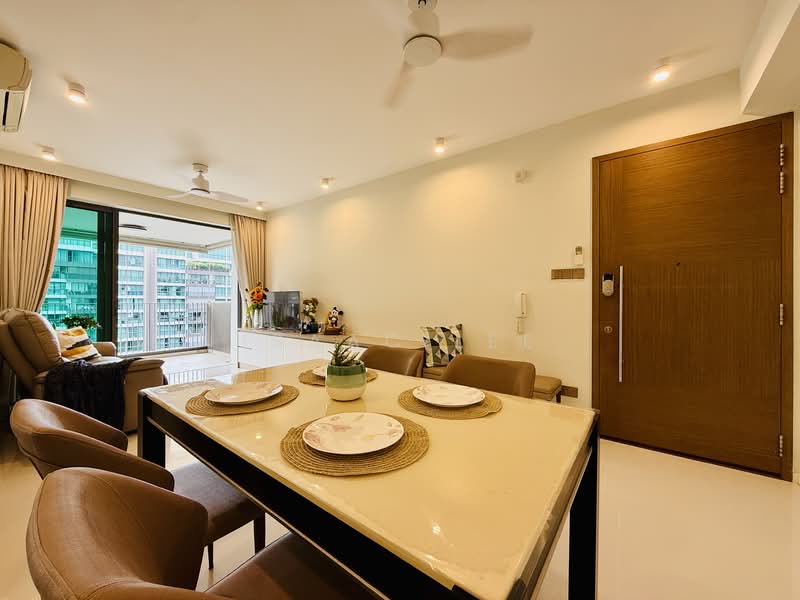 The Topiary, 19 Fernvale Lane, 3 Bedrooms, 1,055 sqft, Executive Condominium For Sale, by Isaac Lee, 500128813 - Living Room - PropertyGuru.com.sg