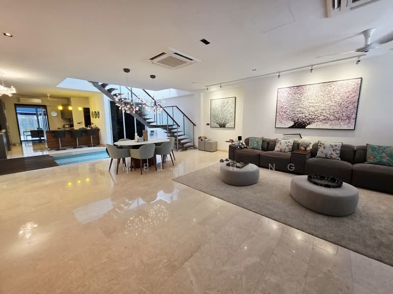 JOO CHIAT CONSERVATION ⭐️ BEAUTIFUL CORNER TERRACE ⭐️ ROOF TOP POOL ⭐️ PAM 90228600, , 4 Bedrooms, 3,800 sqft, Conservation House For Rent, by Pamela Chong, 500128819 - Living Room - PropertyGuru.com.sg