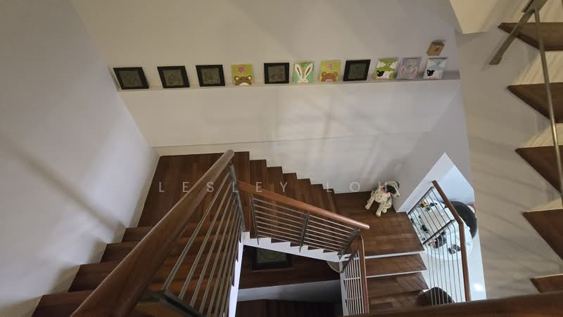 Thomson Hill Estate, Thomson Hills Drive, 5 Bedrooms, 4,800 sqft, Corner Terrace For Sale, by Lesley Loh, 500128867 - Stair way to level 2 - PropertyGuru.com.sg