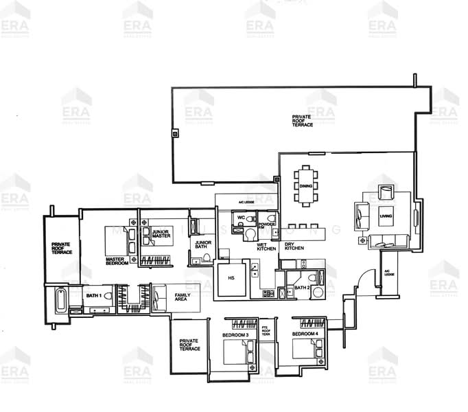RARE SINGLEFLOOR PLATE SUPER PENTHOUSE 3,046SQFT FOR SALE IN D15!, , 4 Bedrooms, 3,046 sqft, Condominium For Sale, by Marius Wong, 500129166 - PropertyGuru.com.sg