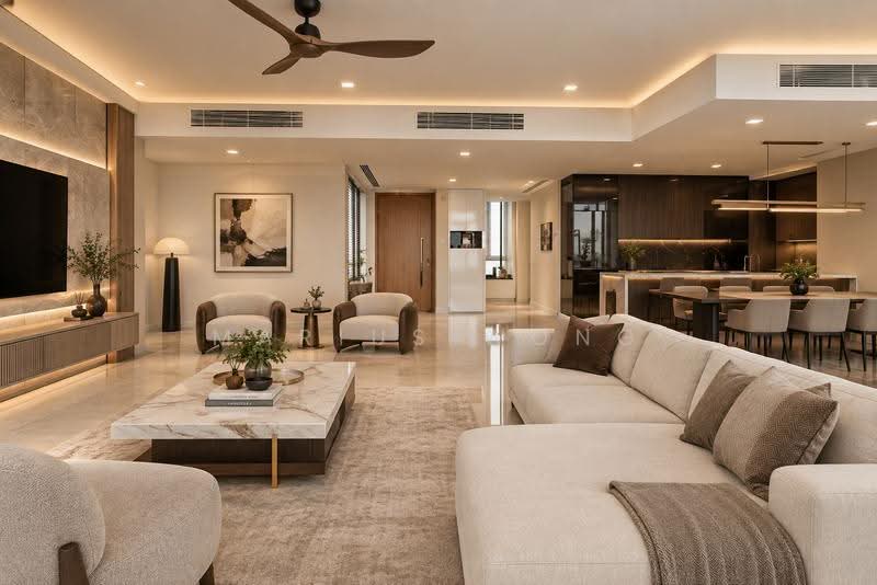 RARE SINGLEFLOOR PLATE SUPER PENTHOUSE 3,046SQFT FOR SALE IN D15!, East Coast / Marine Parade, 4 Bedrooms, 3,046 sqft, Condominium For Sale, by Marius Wong, 500129166 - Living Room - PropertyGuru.com.sg