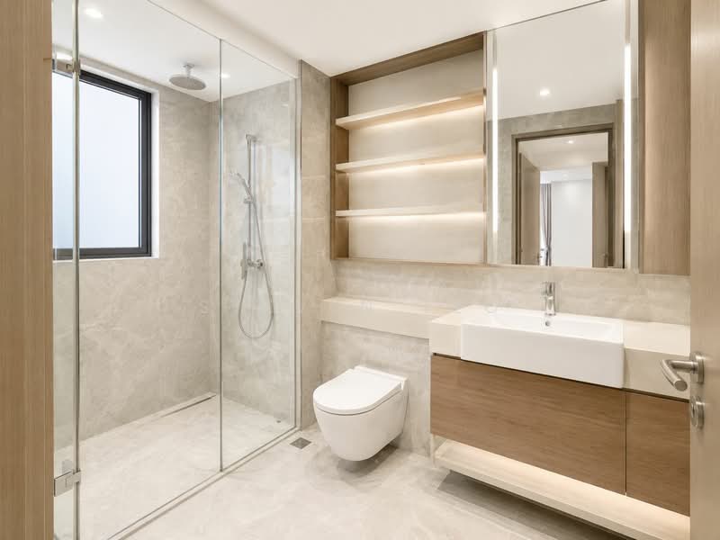 Affinity At Serangoon, 22 Serangoon North Avenue 1, 3 Bedrooms, 958 sqft, Condominium For Sale, by Steven Teo, 500129197 - Master Bathroom - PropertyGuru.com.sg