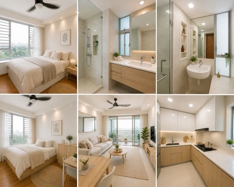 Baywater, 808 Bedok Reservoir Road, 3 Bedrooms, 1,292 sqft, Condominium For Sale, by Linda Yang (杨凌云）, 500129365 - Scandinavian Design (Optional)  - PropertyGuru.com.sg