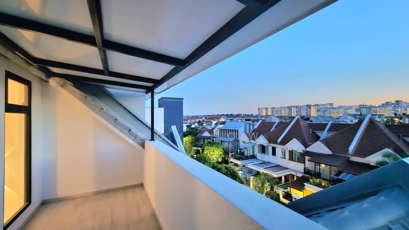 Bnew -$900psf Corner Terrace 7bed 5bath D16 East Coast Bedok Sunset 10min Tanah Merah MRT - 3min Bus, , 7 Bedrooms, 4,109 sqft, Corner Terrace For Sale, by Roy Low, 500129378 - Balcony - PropertyGuru.com.sg
