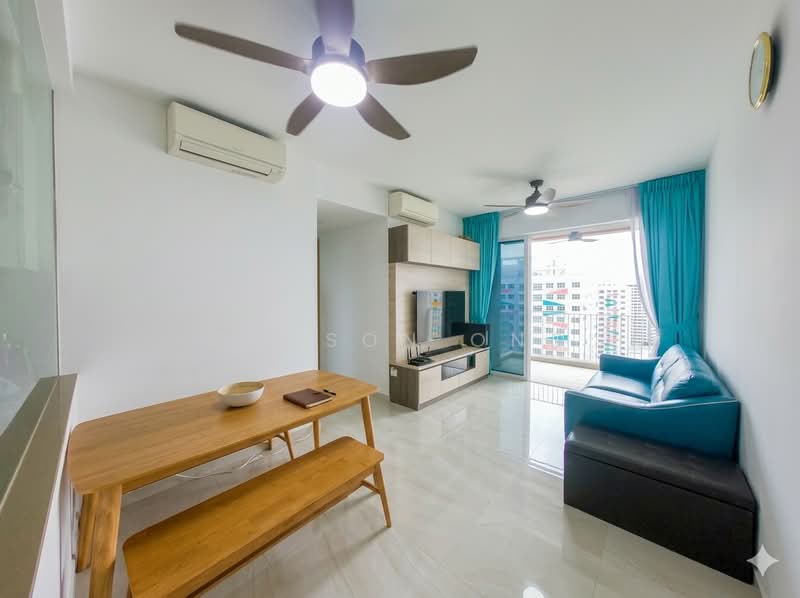 High Park Residences, 27 Fernvale Road, 3 Bedrooms, 872 sqft, Condominium For Rent, by Zacson Ong, 500129416 - Living Room - PropertyGuru.com.sg