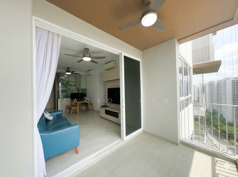 High Park Residences, 27 Fernvale Road, 3 Bedrooms, 872 sqft, Condominium For Rent, by Zacson Ong, 500129416 - Living Room - PropertyGuru.com.sg
