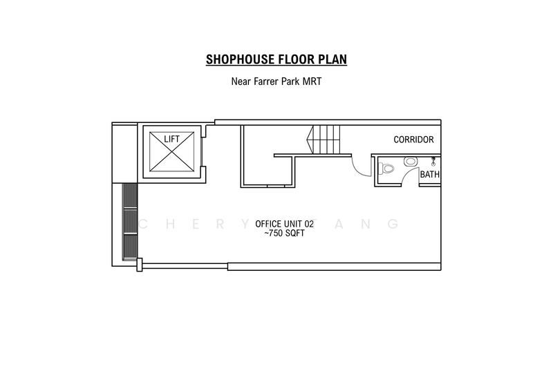 Shophouse near Farrer Park MRT, Farrer Park / Serangoon Rd, 750 sqft, Shop / Shophouse For Rent, by Cheryl Tang, 500129451 - CommercialGuru.com.sg