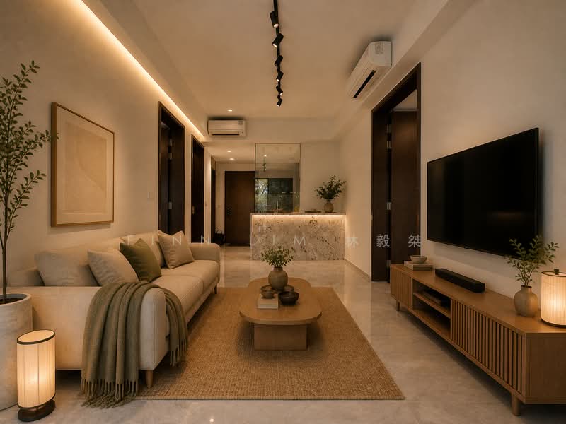 Tembusu Grand, 96 Jalan Tembusu, 2 Bedrooms, 667 sqft, Condominium For Sale, by Finn Lim 林毅桀, 500129452 - Living Room - PropertyGuru.com.sg