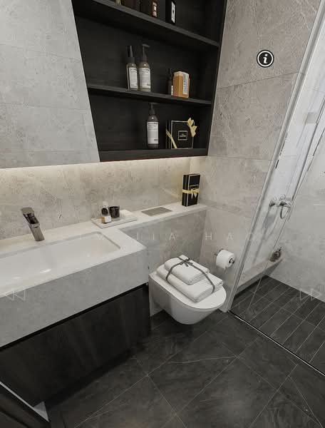 Gems Ville, 8 Lorong 13 Geylang, 3 Bedrooms, 1,130 sqft, Condominium For Sale, by Lim Jia Hao, 500129578 - Bathroom - PropertyGuru.com.sg