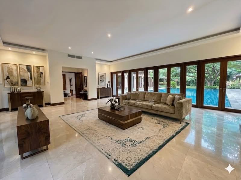 Raffles GCBA@Linden | Wide Frontage | Resort Style Living, Within 1km to RPGS | 700m walk to MRT, 5 Bedrooms, 8,005 sqft, Bungalow House For Sale, by Kate 周笕簢., 500129590 - Living Room - PropertyGuru.com.sg