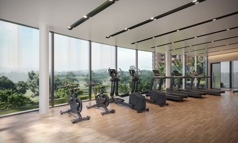 2B2B penthouse loft unit 3 min walk to Lentor MRT and mall, , 2 Bedrooms, 883 sqft, Condominium For Sale, by Lee Yin Jie, 500129670 - Gym - PropertyGuru.com.sg