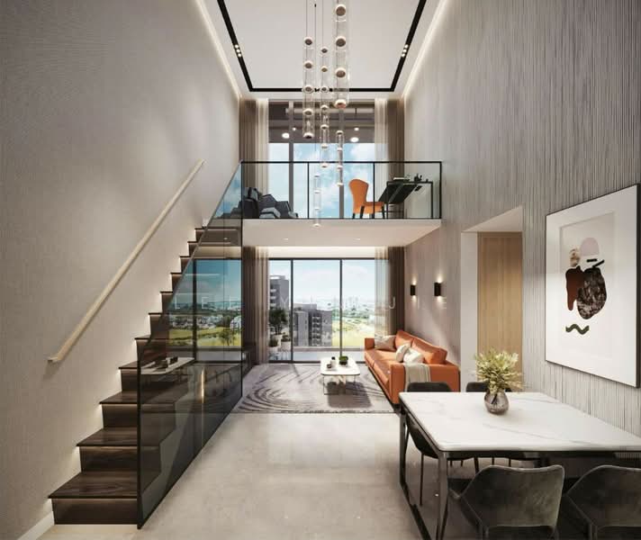 2B2B penthouse loft unit 3 min walk to Lentor MRT and mall, , 2 Bedrooms, 883 sqft, Condominium For Sale, by Lee Yin Jie, 500129670 - potential design - PropertyGuru.com.sg