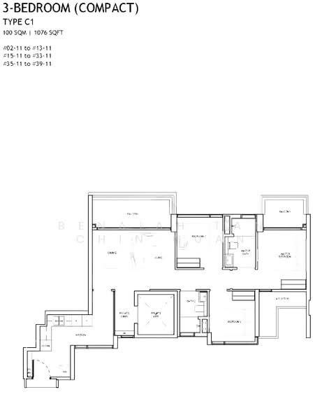 The Landmark, 173 Chin Swee Road, 3 Bedrooms, 1,076 sqft, Condominium For Rent, by Benaiah Tan Chin Guan, 500129672 - PropertyGuru.com.sg