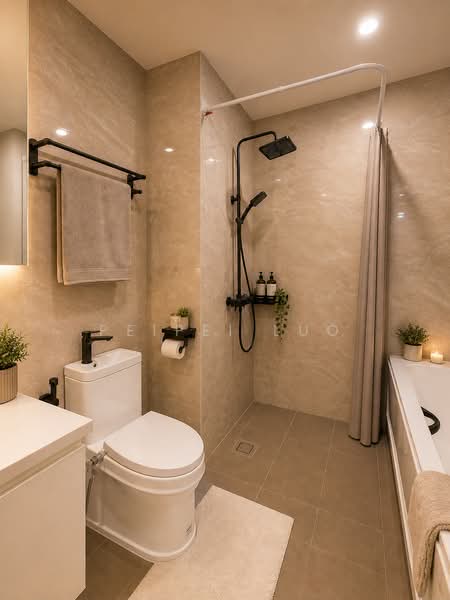 The Bayshore, 34 Bayshore Road, 3 Bedrooms, 1,259 sqft, Condominium For Sale, by Peipei Luo, 500129767 - Master Bathroom - PropertyGuru.com.sg