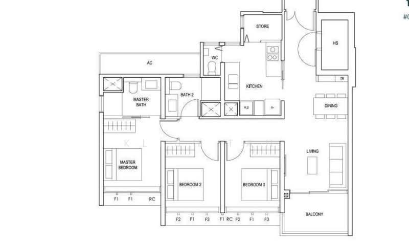 Penrose, 26 Sims Drive, 3 Bedrooms, 1,055 sqft, Condominium For Sale, by Klish Tan, 500129836 - PropertyGuru.com.sg