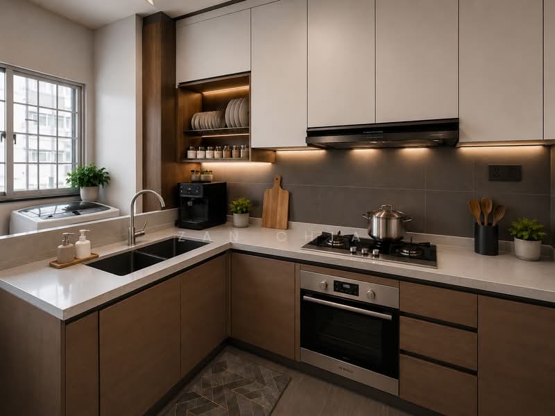 917 Jurong West Street 91, 917 Jurong West Street 91, 3 Bedrooms, 1,109 sqft, HDB Flat For Sale, by Zan Chia, 500129998 - Kitchen - PropertyGuru.com.sg