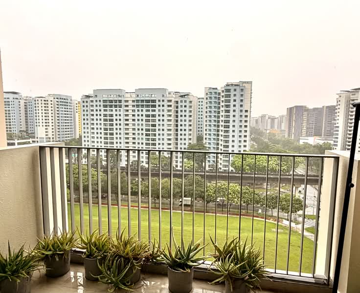 The Terrace, 88 Edgedale Plains, 3 Bedrooms, 1,001 sqft, Executive Condominium For Sale, by Eric Tay, 500130034 - Balcony - PropertyGuru.com.sg