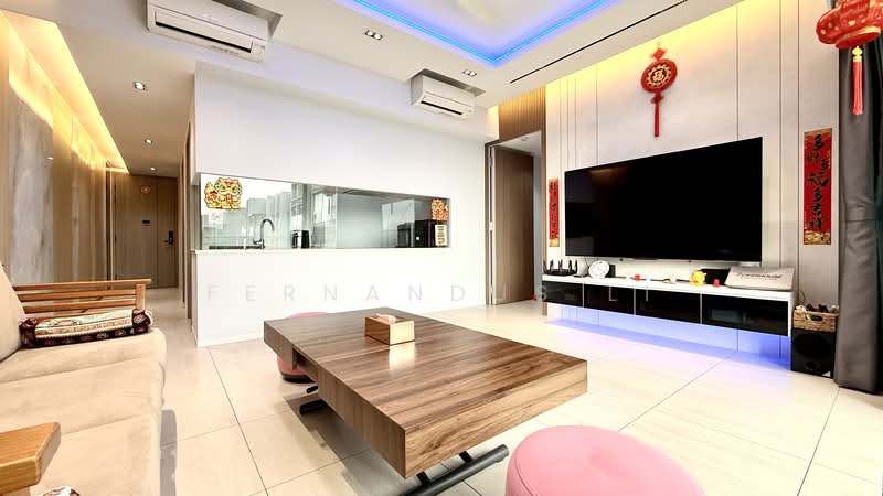 The Woodleigh Residences, 23 Bidadari Park Drive, 3 Bedrooms, 1,119 sqft, Apartment For Sale, by Fernandus Li, 500130045 - Living Room - PropertyGuru.com.sg