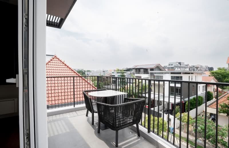 1km Tao Nan / Brand New 3.5 sty at D15, Wide frontage / park 4 to 5 cars / North Facing, 6 Bedrooms, 6,000 sqft, Corner Terrace For Sale, by Jocelyn Tan, 500130151 - Balcony - PropertyGuru.com.sg