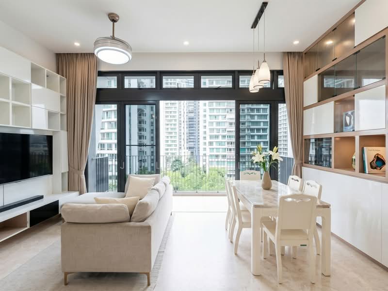Eco Sanctuary, 61 Chestnut Avenue, 3 Bedrooms, 990 sqft, Condominium For Sale, by Julian Li, 500130373 - Living Room - PropertyGuru.com.sg