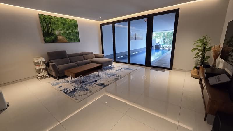 3 years old! Like New! 7000sqft build-up, 4 levels Terrace with 11.5m Pool plus Lift! Well Designed!, Da Sliva Lane, 5 Bedrooms, 6,987 sqft, Terraced House For Sale, by Joel Choy, 500130375 - Living Room - PropertyGuru.com.sg