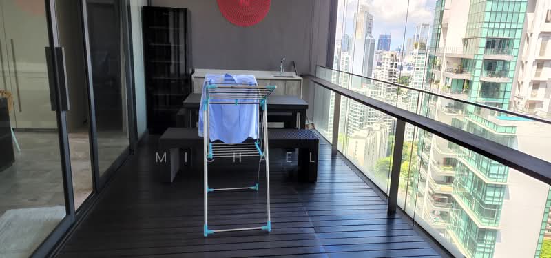 OUE Twin Peaks, 33 Leonie Hill Road, 3 Bedrooms, 1,604 sqft, Condominium For Sale, by Michael Li, 500130387 - Balcony - PropertyGuru.com.sg