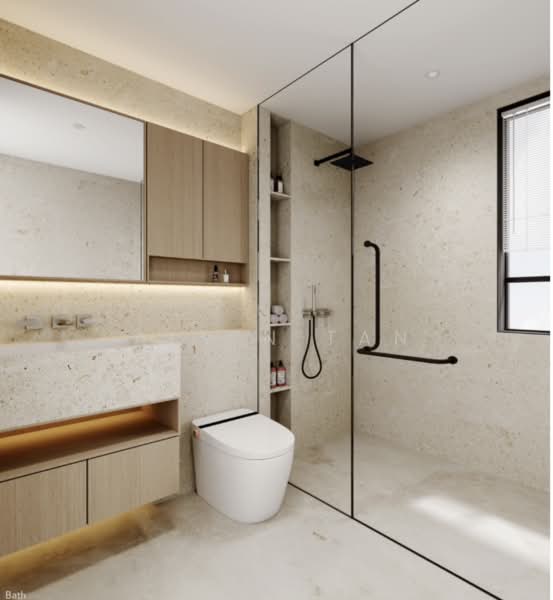 BRAND NEW 4 STOREY TERRACE/1KM ST NICHOLAS GIRLS, SEMBAWANG HILLS/ JALAN LEBAN/ JALAN GELENGGANG, 5 Bedrooms, 4,526 sqft, Terraced House For Sale, by Alvin Tan, 500130584 - Bathroom - PropertyGuru.com.sg