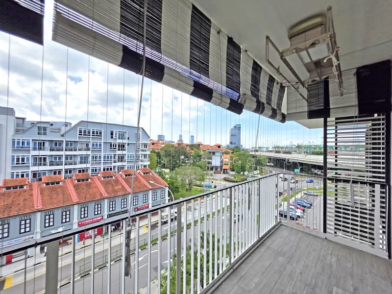 The Verandah Residences, 225 Pasir Panjang Road, 3 Bedrooms, 1,152 sqft, Condominium For Sale, by Michael Hong GuangYuan, 500130669 - Balcony - PropertyGuru.com.sg