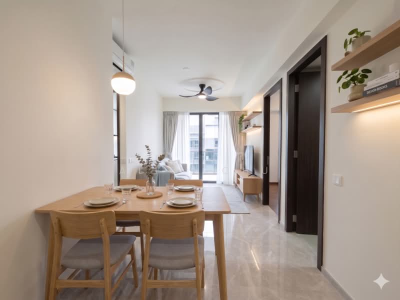 Forett at Bukit Timah, 40 Toh Tuck Road, 2 Bedrooms, 732 sqft, Condominium For Sale, by Alice Chu, 500130828 - Living cum Dining - ID by AI - PropertyGuru.com.sg